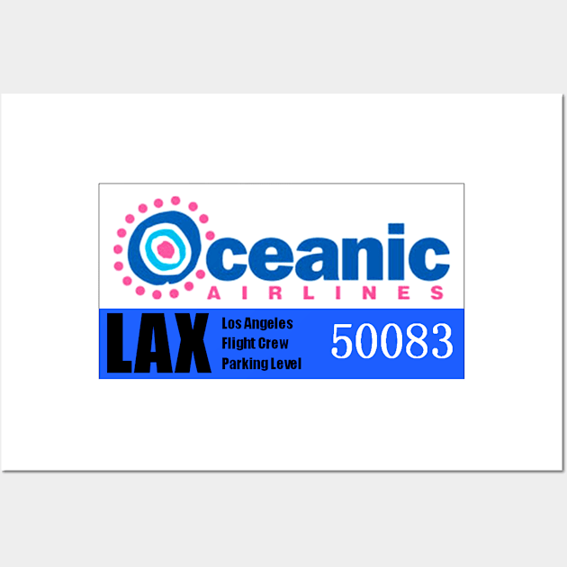 Oceanic Parking Permit Wall Art by Starbase79